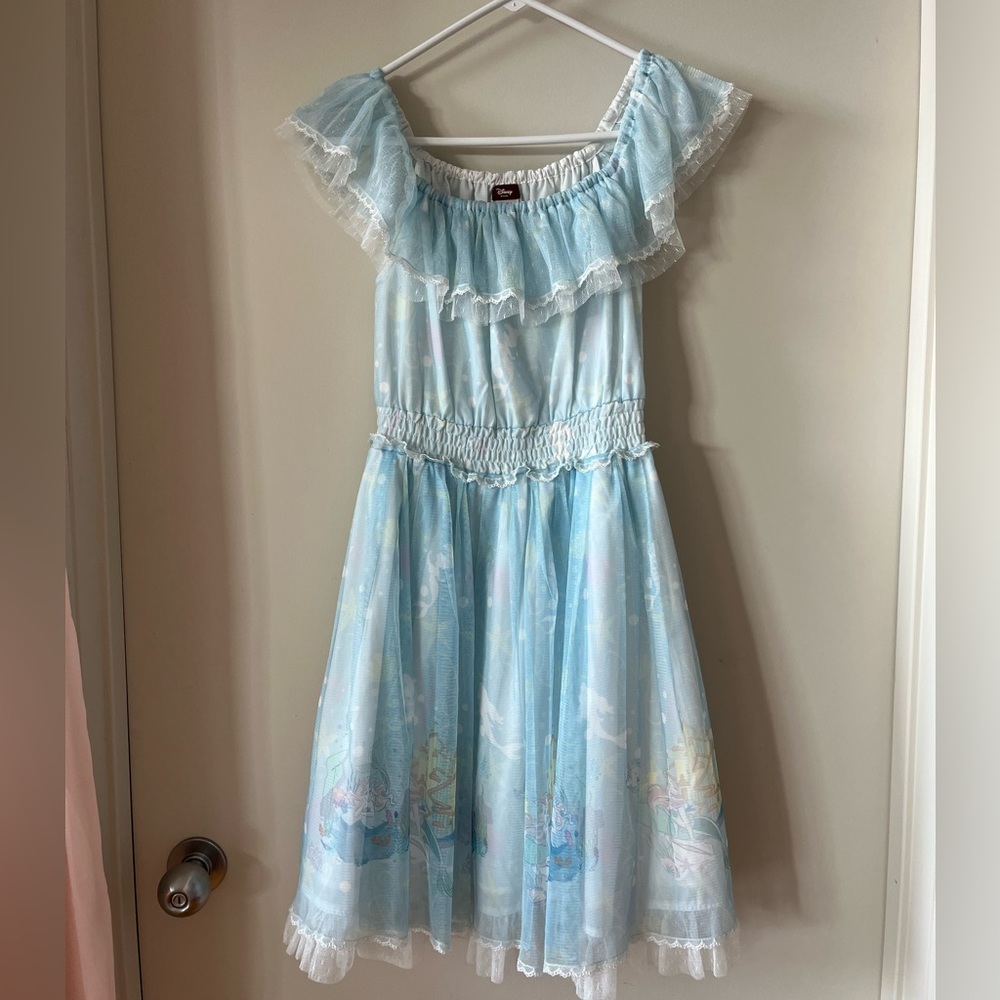 Secret Honey Blue Disney Little Mermaid Ariel Tulle One Piece Dress Japan Kawaii